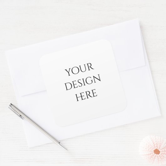 Personalisieren oder Anpassen Quadratischer Aufkleber (Umschlag)