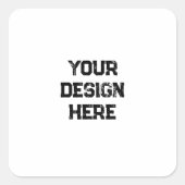 Personalisieren oder Anpassen Quadratischer Aufkleber (Vorderseite)