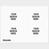 Personalisieren oder Anpassen Rechteckiger Aufkleber (Blatt)