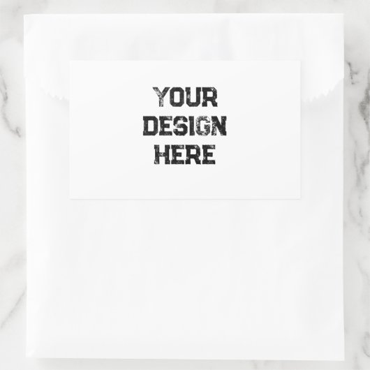 Personalisieren oder Anpassen Rechteckiger Aufkleber (Tasche)