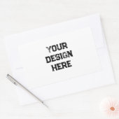 Personalisieren oder Anpassen Rechteckiger Aufkleber (Umschlag)