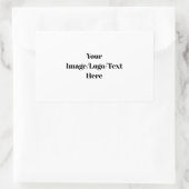 Personalisieren oder Anpassen Rechteckiger Aufkleber (Tasche)