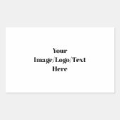 Personalisieren oder Anpassen Rechteckiger Aufkleber (Vorderseite)