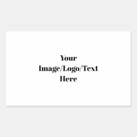 Personalisieren oder Anpassen Rechteckiger Aufkleber (Vorderseite)