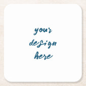 Personalisieren oder Anpassen Rechteckiger Pappuntersetzer (Vorderseite)