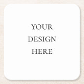 Personalisieren oder Anpassen Rechteckiger Pappuntersetzer (Vorderseite)