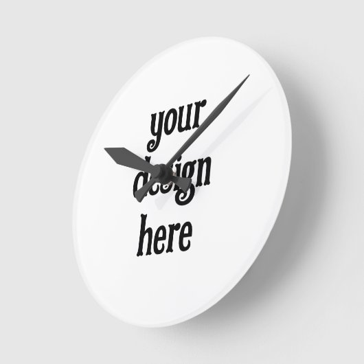 Personalisieren oder Anpassen Runde Wanduhr (Winkel)