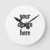 Personalisieren oder Anpassen Runde Wanduhr (Vorderseite)