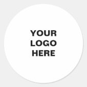 Personalisieren oder Anpassen Runder Aufkleber (Vorderseite)