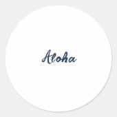 Personalisieren oder Anpassen Runder Aufkleber (Vorderseite)