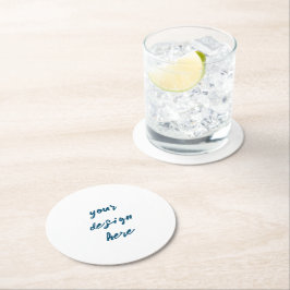 Personalisieren oder Anpassen Runder Pappuntersetzer