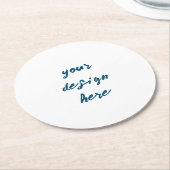 Personalisieren oder Anpassen Runder Pappuntersetzer (Angewinkelt)