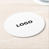 Personalisieren oder Anpassen Runder Pappuntersetzer (Angewinkelt)