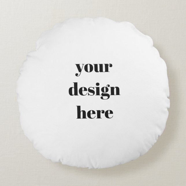 Personalisieren oder Anpassen Rundes Kissen (Vorderseite)