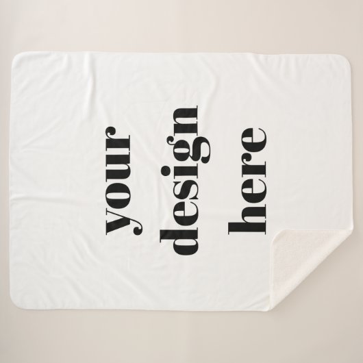 Personalisieren oder Anpassen Sherpadecke (Vorderseite (Horizontal))