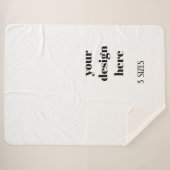 Personalisieren oder Anpassen Sherpadecke (Vorderseite (Horizontal))