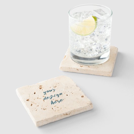 Personalisieren oder Anpassen Steinuntersetzer (Seitenansicht)