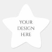 Personalisieren oder Anpassen Stern-Aufkleber (Vorderseite)