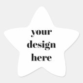 Personalisieren oder Anpassen Stern-Aufkleber (Vorderseite)