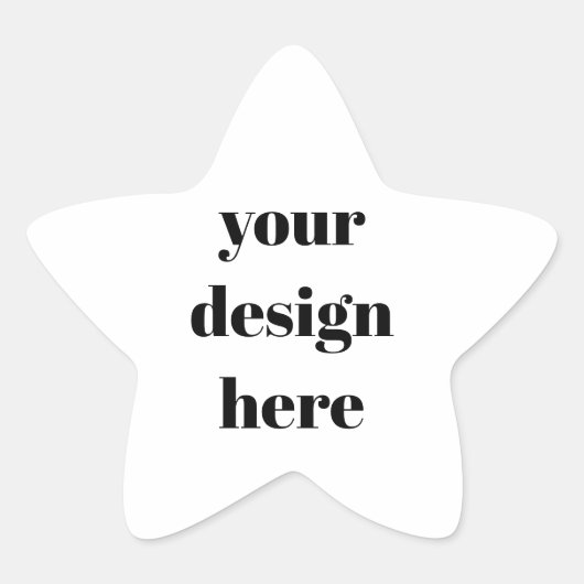 Personalisieren oder Anpassen Stern-Aufkleber (Vorderseite)