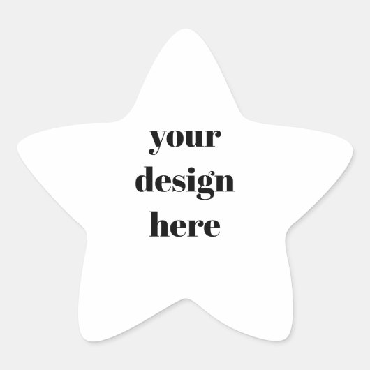 Personalisieren oder Anpassen Stern-Aufkleber (Vorderseite)