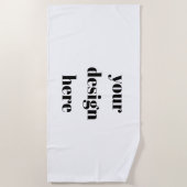 Personalisieren oder Anpassen Strandtuch (Vorderseite)