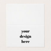 Personalisieren oder Anpassen Visitenkarten (Außenseite Aufgefaltet)