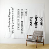 Personalisieren oder Anpassen Wandteppich (Beispiel (Horizontal))