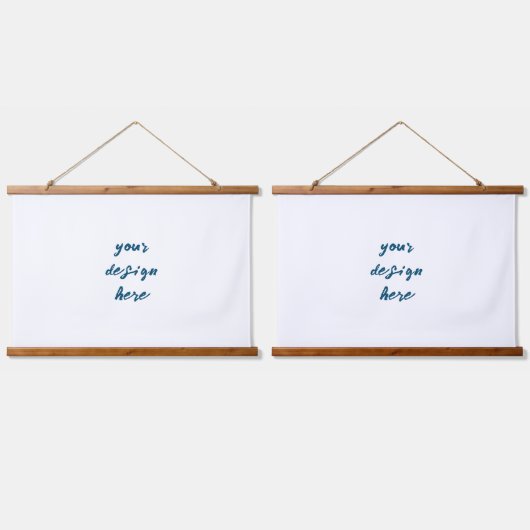 Personalisieren oder Anpassen Wandteppich Mit Holzrahmen (Doppelt)