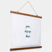 Personalisieren oder Anpassen Wandteppich Mit Holzrahmen (Gewinkelt)