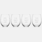 Personalisieren oder Anpassen Weinglas Ohne Stiel (Vorderseite)