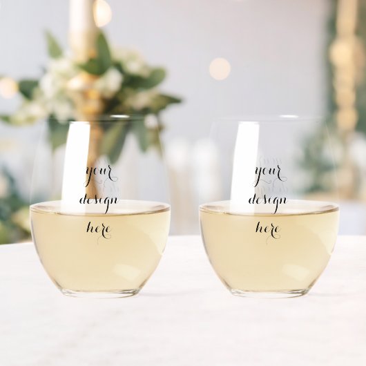 Personalisieren oder Anpassen Weinglas Ohne Stiel (Insitu (Hochzeit))