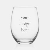 Personalisieren oder Anpassen Weinglas Ohne Stiel (Vorderseite)