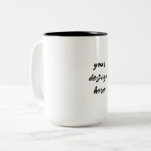 Personalisieren oder Anpassen Zweifarbige Tasse (Vorderseite Links)