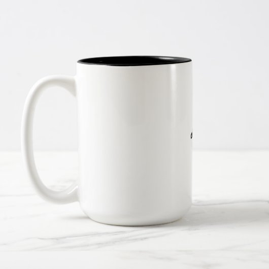 Personalisieren oder Anpassen Zweifarbige Tasse (Links)