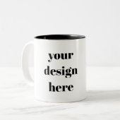 Personalisieren oder Anpassen Zweifarbige Tasse (Vorderseite Links)
