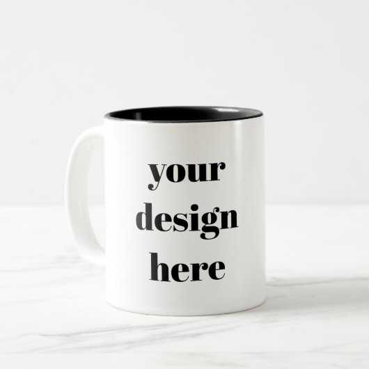 Personalisieren oder Anpassen Zweifarbige Tasse (Vorderseite Links)