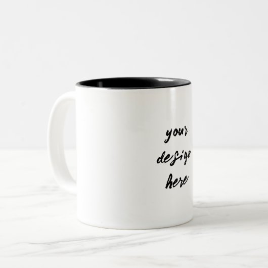 Personalisieren oder Anpassen Zweifarbige Tasse (Vorderseite Links)