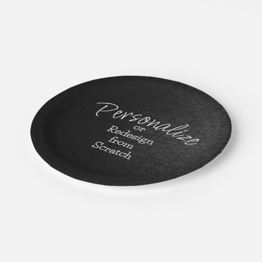 Personalisieren oder Erstellen aus Scratch - Pappteller (Schrägansicht)