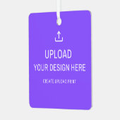 Personalisieren oder Hochladen Ihres eigenen Desig Ornament Aus Metall (Vorderseite links)