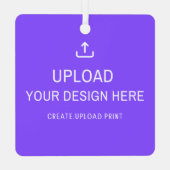 Personalisieren oder Hochladen Ihres eigenen Desig Ornament Aus Metall (Rückseite)