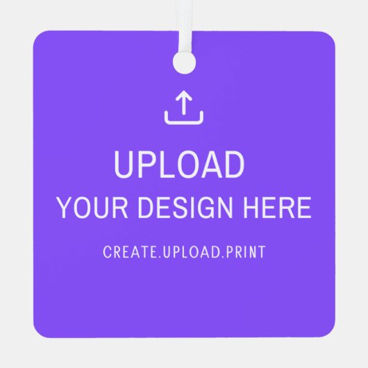 Personalisieren oder Hochladen Ihres eigenen Desig Ornament Aus Metall (Rückseite)