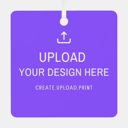 Personalisieren oder Hochladen Ihres eigenen Desig Ornament Aus Metall (Vorderseite)