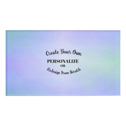 Personalisieren oder Redesign von Scratch - Namenschild (Vorderseite)