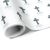 Personalisieren, Ordination Priester zum Jahrestag Geschenkpapier (Rolleneckpunkt)