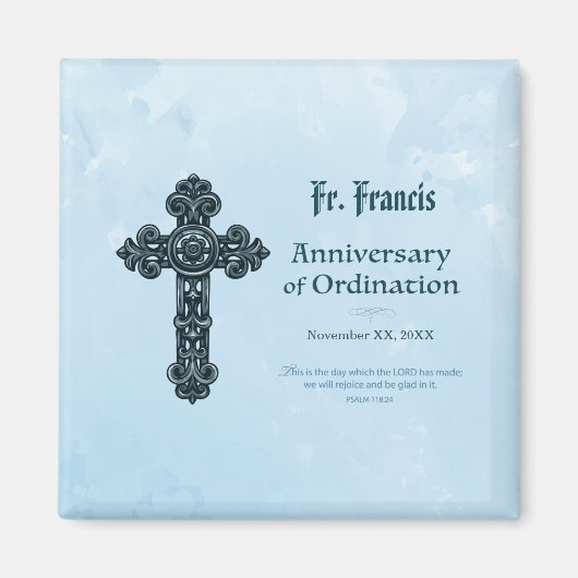 Personalisieren, Ordination Priester zum Jahrestag Magnet (Vorne)