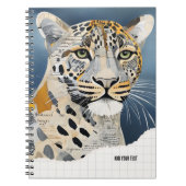 PERSONALISIEREN: Papierleopard | Notebook-Journal Notizblock (Vorderseite)