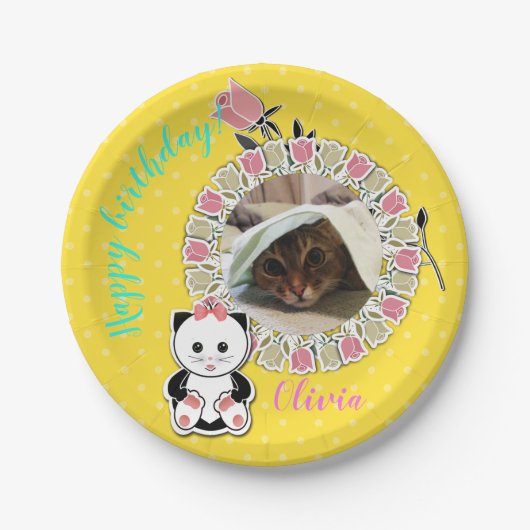 Personalisieren, persönlich, Foto Pappteller (Vorderseite)