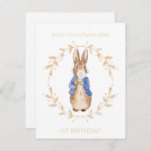 Personalisieren Peter Bubble Gum 1. Geburtstag (Vorne/Hinten)