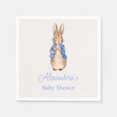 Personalisieren Peter das Kaninchen Baby Dusche Ba Serviette (Vorderseite)